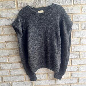 Nation LTD Vicki Bold Shoulder Crew Neck Baby Alpaca Blend Sweater  Size XS.
